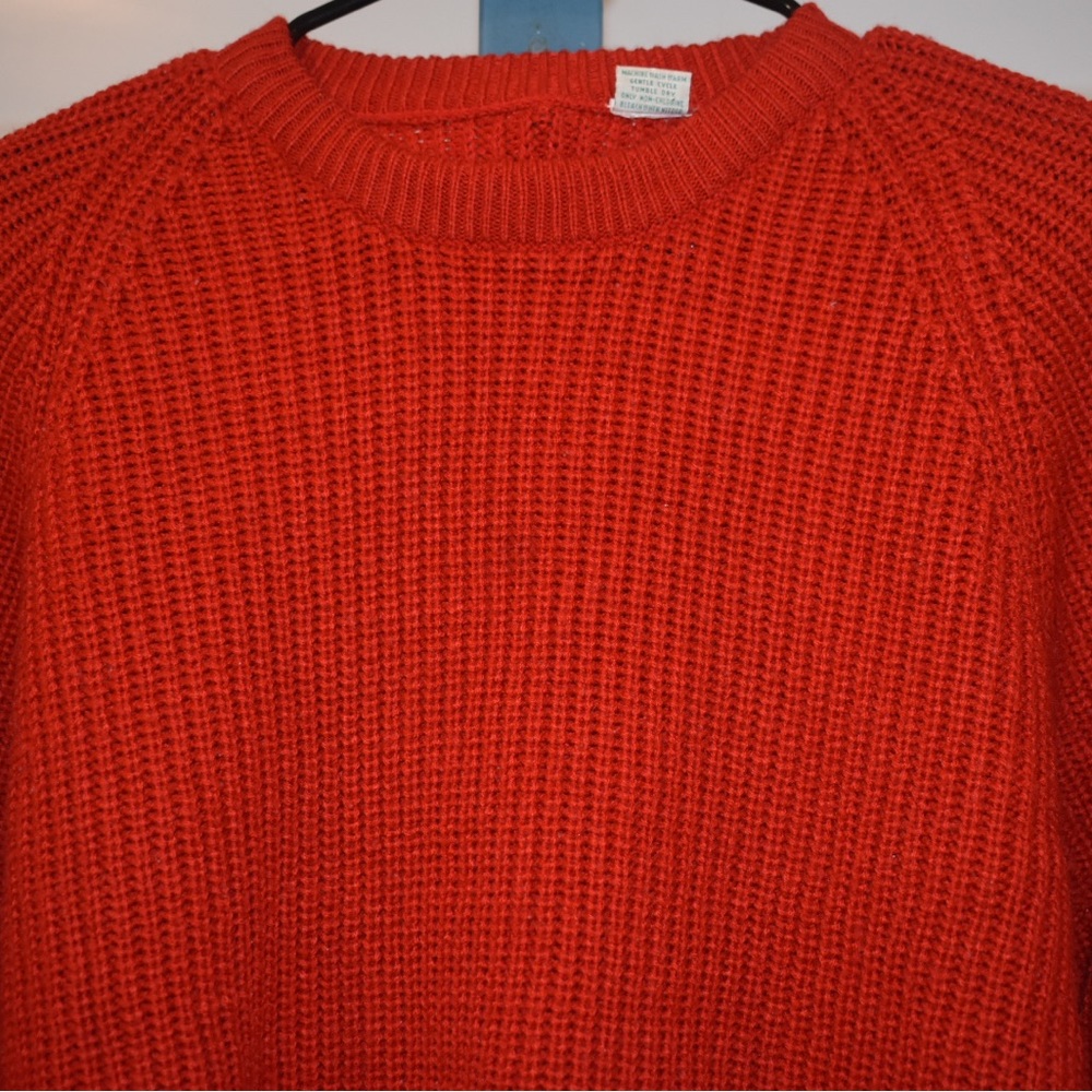 Solid Ribbed Knit Sweater - Picture 3 of 3